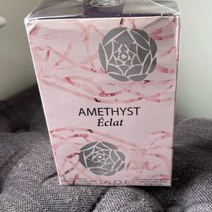 Lalique Amethyst Éclat in Pink and Silver Packaging